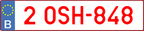 Truck License Plate